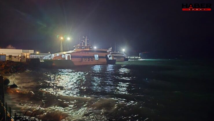 BUDO seferleri olumsuz hava koşulları nedeniyle iptal edildi