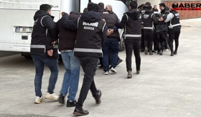Bursa'da suç örgütü operasyonu: 8 kişi yakalandı