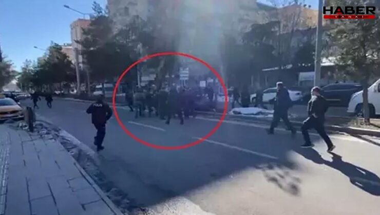 Diyarbakır'da adliye önündeki kavga kameralara yansıdı