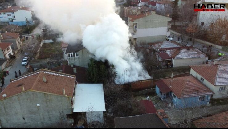 Edirne'de yangın paniği: Müştemilat küle döndü