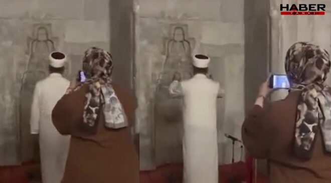 Etkileşim uğruna bunu da yaptılar! Camideki bu görüntülere tepki yağıyor