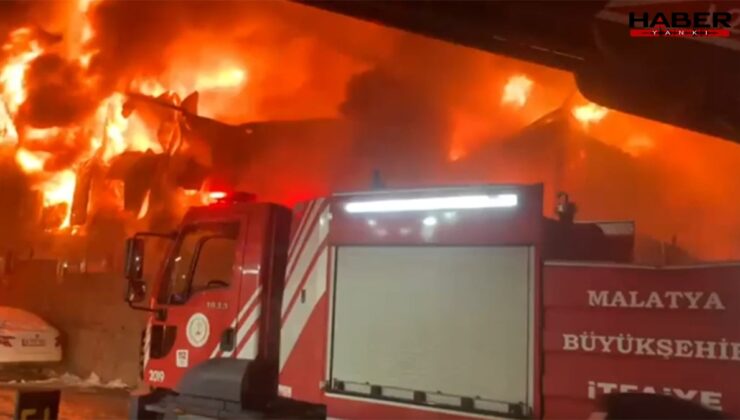 İşçilerin kaldığı konteyner yatakhane alevlere teslim oldu