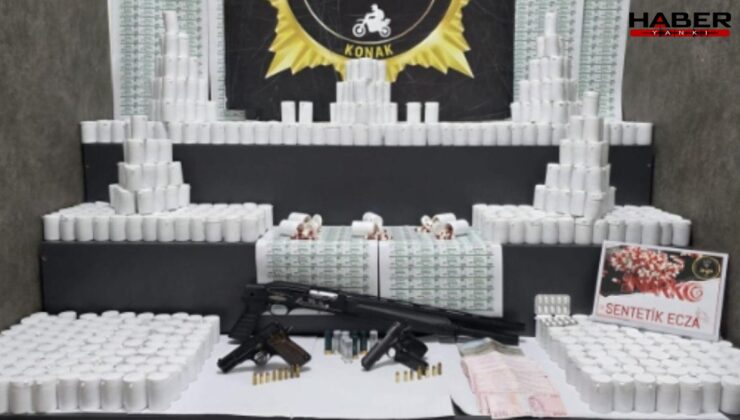 İzmir'de operasyon: 100 binden fazla uyuşturucu hap ele geçirildi