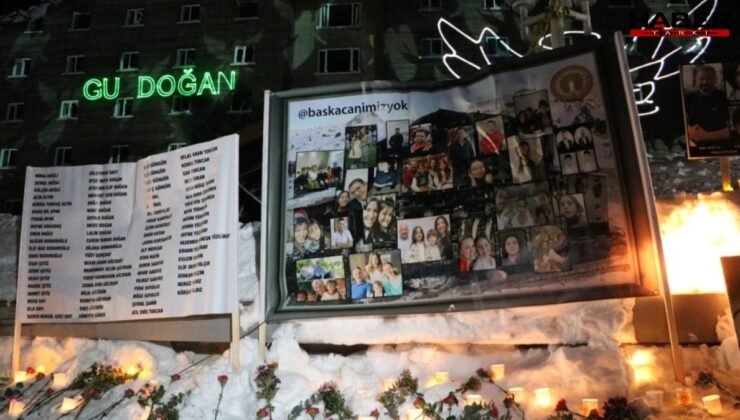 Kartalkaya'da yangın faciasında yaşamını yitirenler anıldı