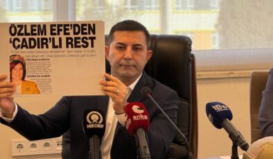 Kuşadası'nda Özlem Çerçioğlu'na tepki