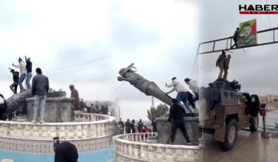 PKK heykelleri, Apo posterleri yerle bir