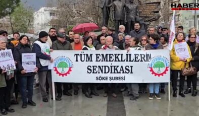 Söke’de emeklilerden oturma eylemi: “Sadaka değil, hakkımızı istiyoruz”