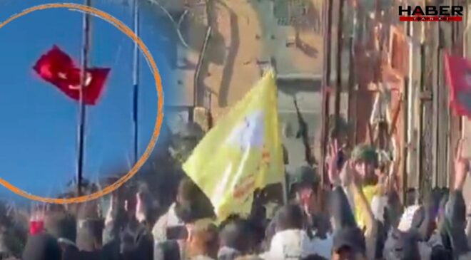 Son dakika: Nusaybin sınırında provokasyon! Türk bayrağını indirdiler