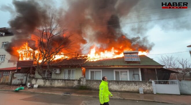 Tokat’ta yangında mahsur kalan kedinin imdadına itfaiye yetişti