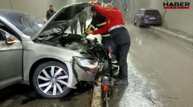 Tünelde zincirleme kaza can aldı