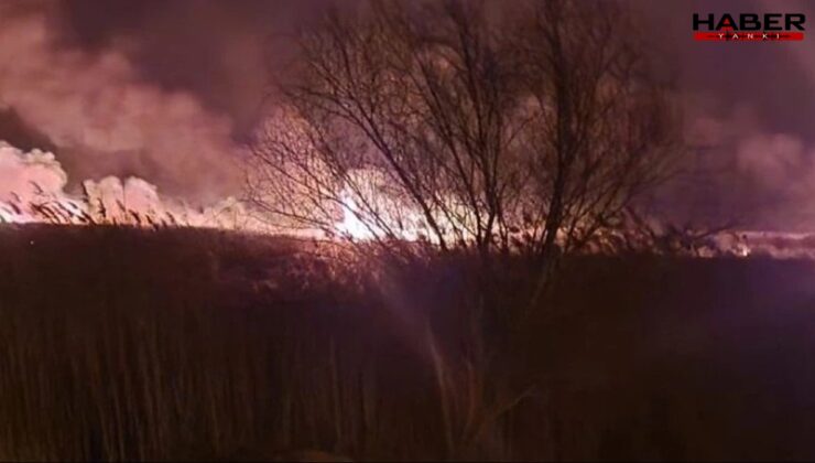 Türkiye’nin 12. büyük gölü yanıyor