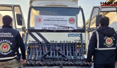 Türkiye’ye giriş yapan kamyonda uzun namlulu silahlar yakalandı!