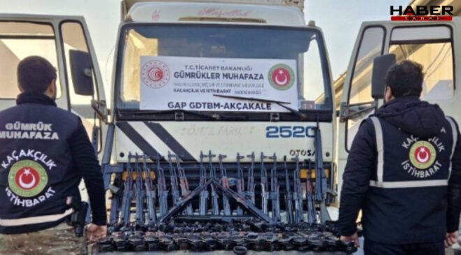 Türkiye’ye giriş yapan kamyonda uzun namlulu silahlar yakalandı!