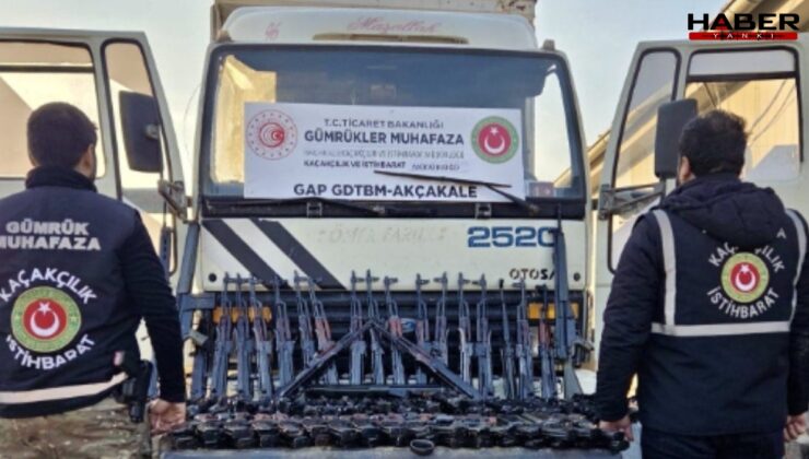 Türkiye’ye giriş yapan kamyonda uzun namlulu silahlar yakalandı!