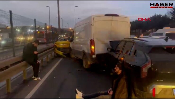 Yenibosna'da zincirleme kaza! Çok sayıda yaralı var