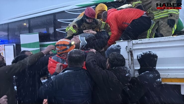 Yolcu otobüsü ile TIR'ın çarpıştığı kazada can pazarı